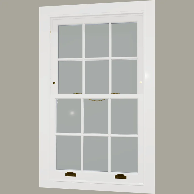 The same sash window seen from inside